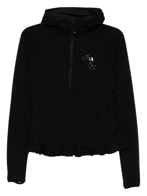 Cecilie Bahnsen ruffled zip top - Black - zdjęcie produktu nr 1