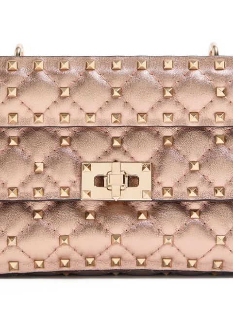 Valentino Garavani small Rockstud Spike quilted cross body bag - Pink