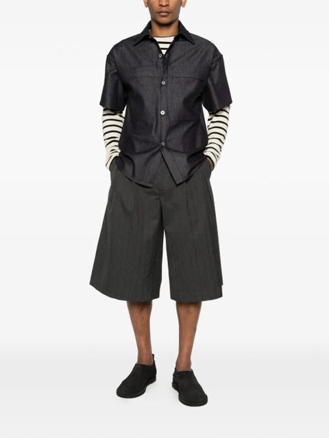 Jil Sander chest-pocket button shirt - Grey - zdjęcie produktu nr 2