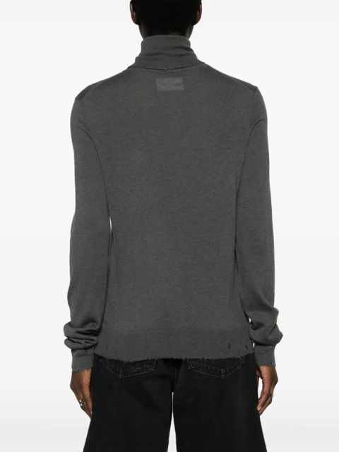 Zadig&Voltaire Bobby distressed-effect cashmere jumper - Grey