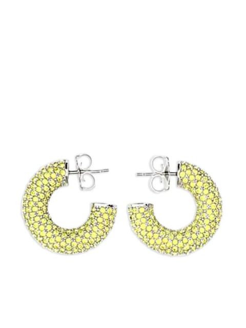 Amina Muaddi mini Cameron earrings - Yellow - zdjęcie produktu nr 1