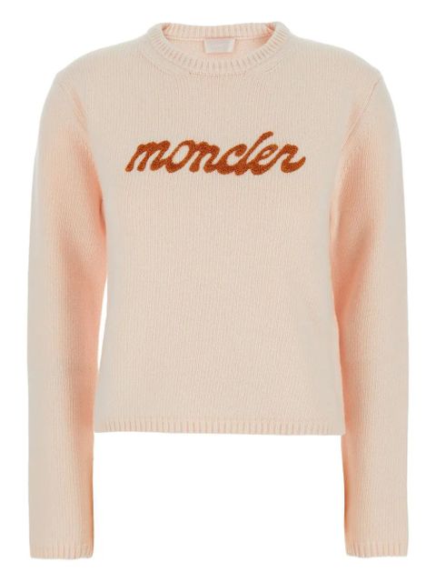 Moncler embroidered logo sweater - Pink - zdjęcie produktu nr 1