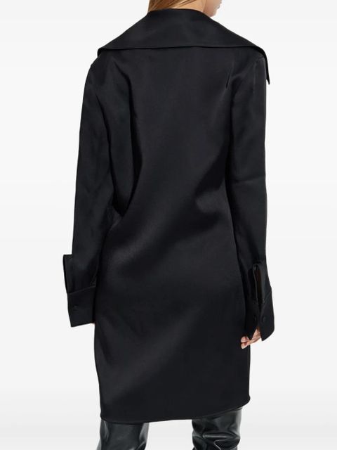 Jil Sander oversized-collar dress - Black