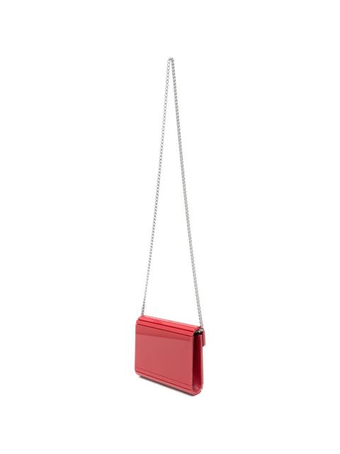 Jimmy Choo Candy logo-detail clutch bag - Red