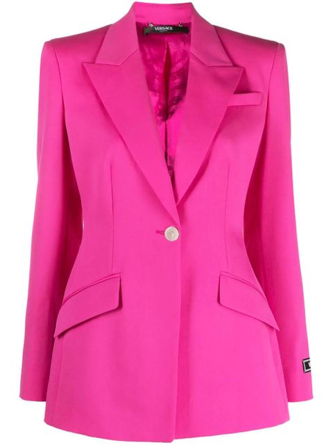 Versace Medusa single-breasted virgin-wool blazer - Pink - zdjęcie produktu nr 1