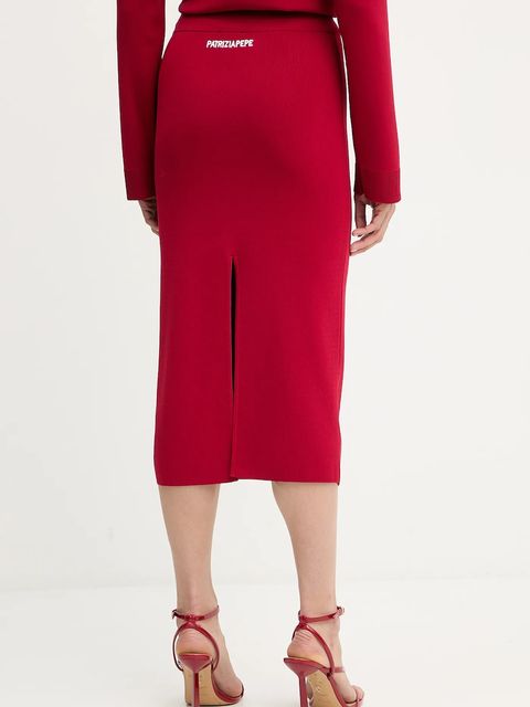 Patrizia Pepe spódnica kolor czerwony maxi ołówkowa 8G0468 K266