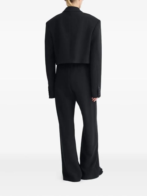 Nanushka Rony double-breasted cropped blazer - Black - zdjęcie produktu nr 2