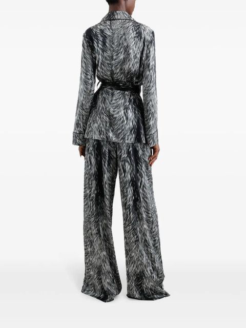 Dolce & Gabbana abstract pattern trousers - Black