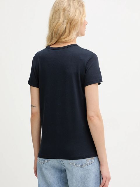 BOSS t-shirt z domieszką jedwabiu Eventsa9