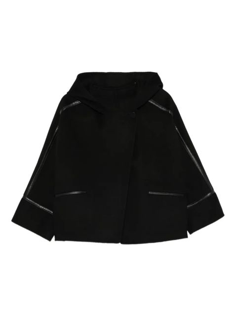 Yves Salomon hooded coat - Black - zdjęcie produktu nr 1