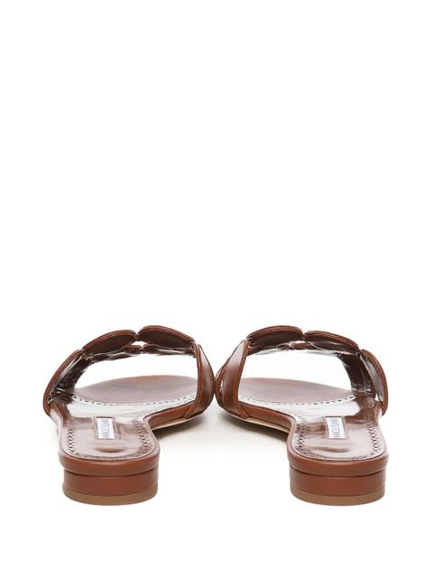 Manolo Blahnik Haribalmu slides - Brown