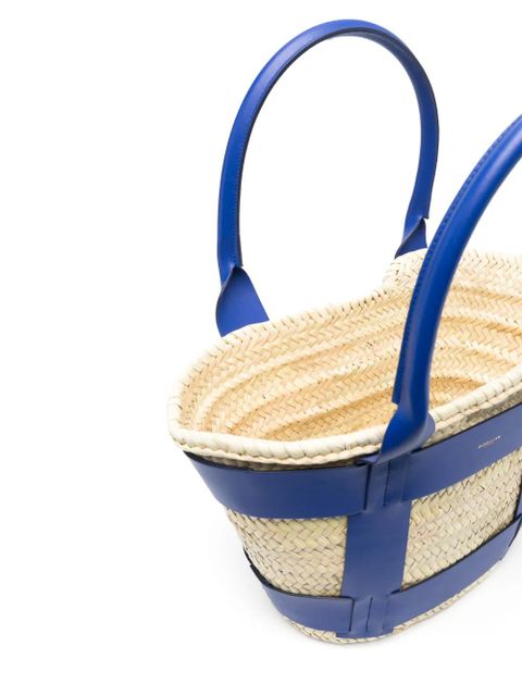 DeMellier The Maxi Santorini raffia tote bag - Neutrals
