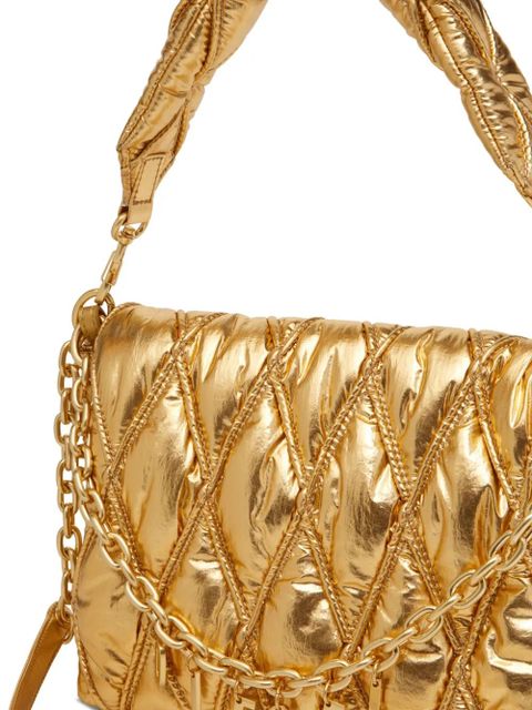 Diesel medium Charm-D shoulder bag - Gold