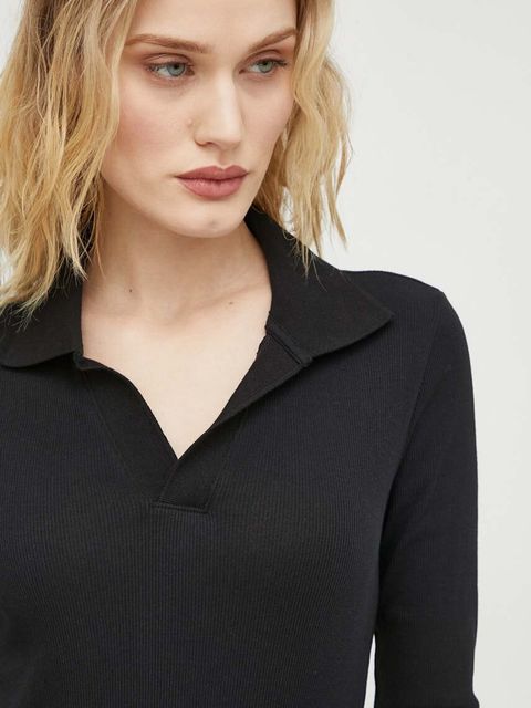 G-Star longsleeve bawełniany kolor czarny