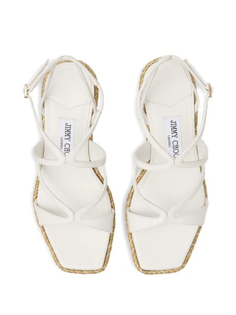 Jimmy Choo 85mm Ayla espadrilles - White