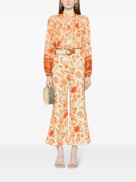 ZIMMERMANN Junie floral-print blouse - Orange - zdjęcie produktu nr 2