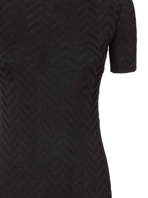 Missoni herringbone short-sleeve dress - Black - zdjęcie produktu nr 2