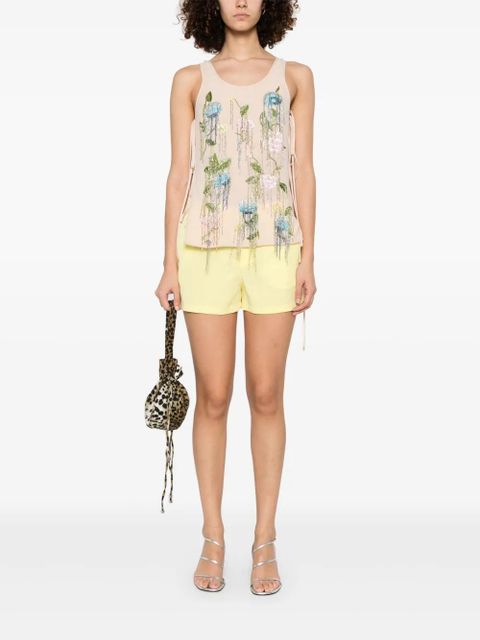 Blumarine bead-tassel top - Neutrals