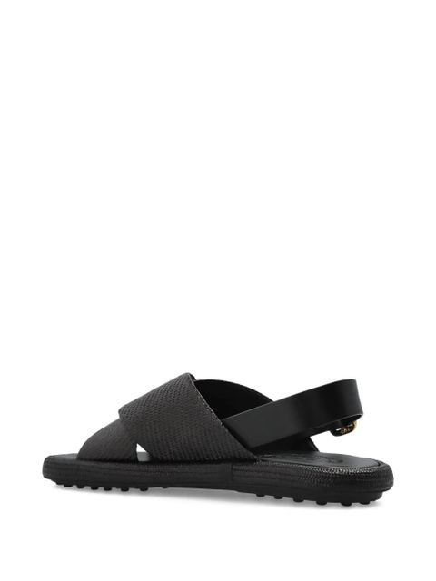 Tod's leather sandals - Black