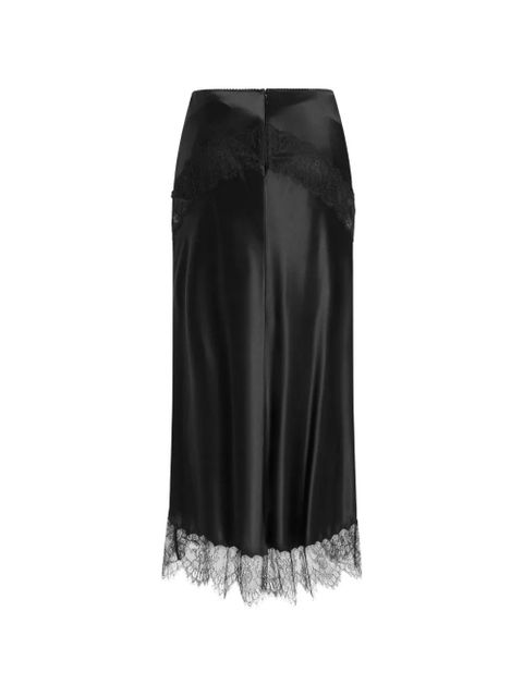 Dolce & Gabbana silk satin skirt - Black - zdjęcie produktu nr 2