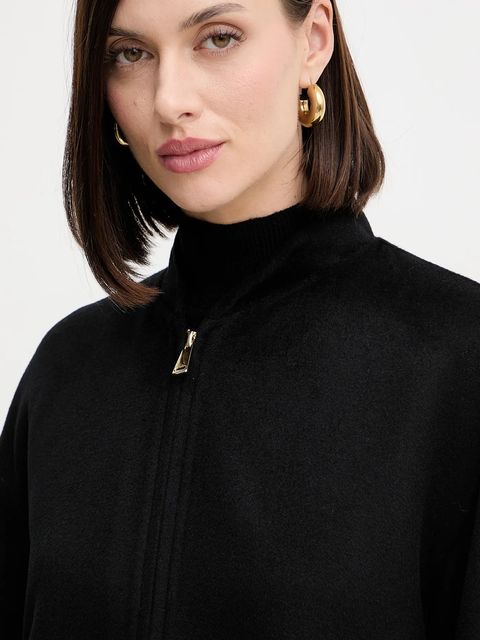 Marella sweter wełniany damski kolor czarny z półgolfem 2523366254200 - zdjęcie produktu nr 2