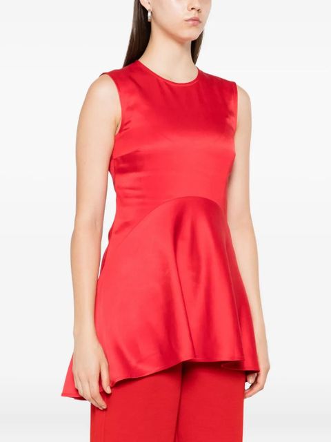 JW Anderson sleeveless asymmetric blouse - Red