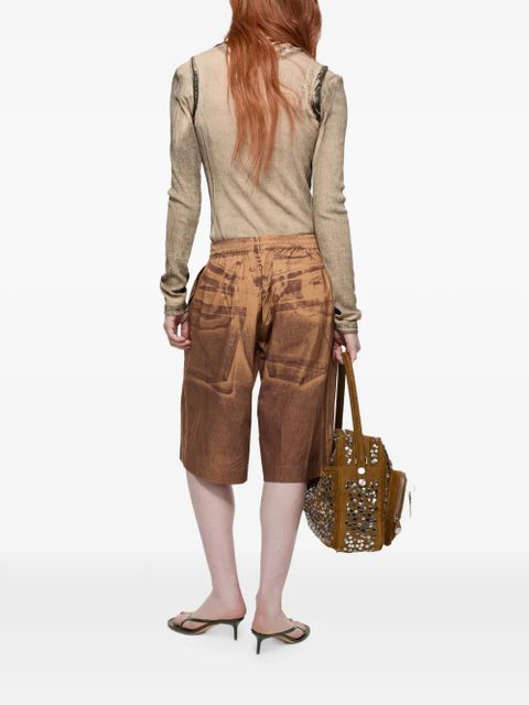 Acne Studios logo-print long-sleeve T-shirt - Neutrals