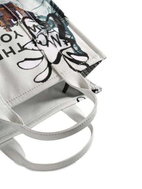 Marc Jacobs graphic print top handle tote bag - White - zdjęcie produktu nr 2