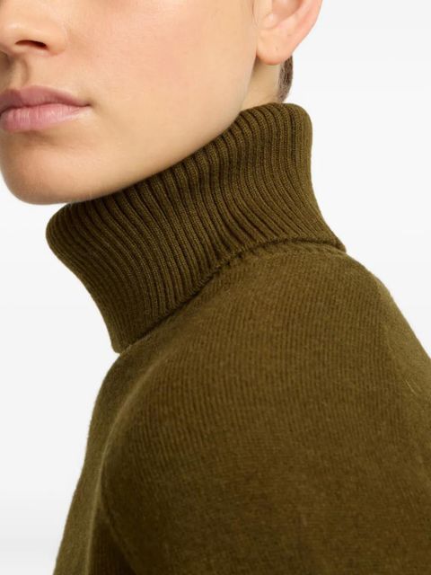 Yves Salomon turtleneck wide-cuff sweater - Green