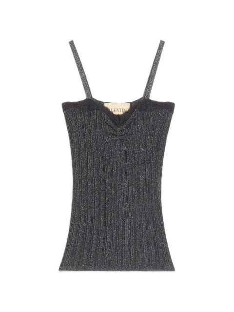 Valentino Garavani Lurex Knit Top - Black - zdjęcie produktu nr 1