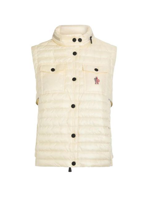Moncler Gumiane quilted logo-patch gilet - Neutrals - zdjęcie produktu nr 1
