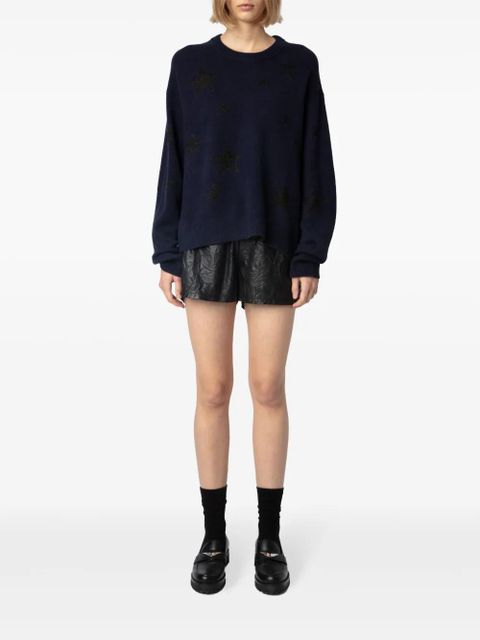 Zadig&Voltaire sequin-embellished jumper - Blue