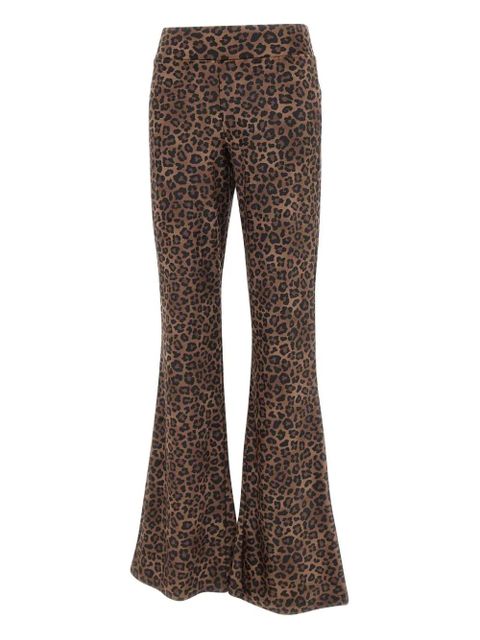 MC2 Saint Barth animal-print flared trousers - Brown - zdjęcie produktu nr 1