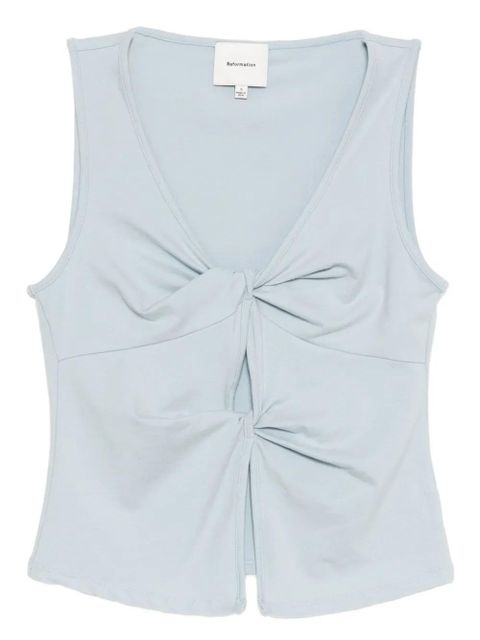 Reformation Tefi knit top - Blue - zdjęcie produktu nr 1
