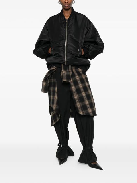 The Frankie Shop Astra zip-fastening bomber jacket - Black - zdjęcie produktu nr 2