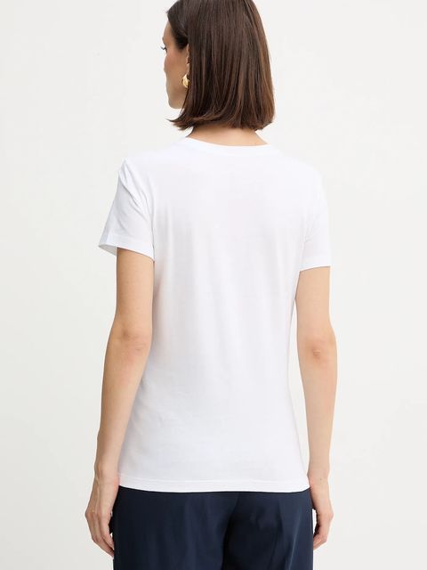 Armani Exchange t-shirt bawełniany damski kolor biały XW001376 AF10356