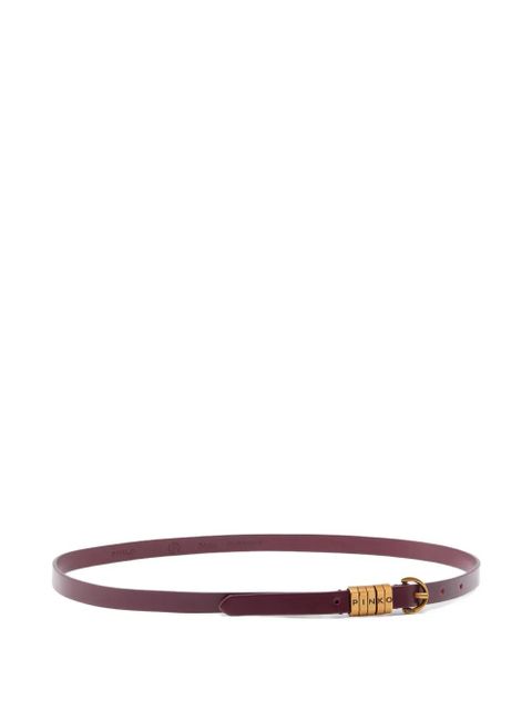 PINKO logo leather belt - Red - zdjęcie produktu nr 2