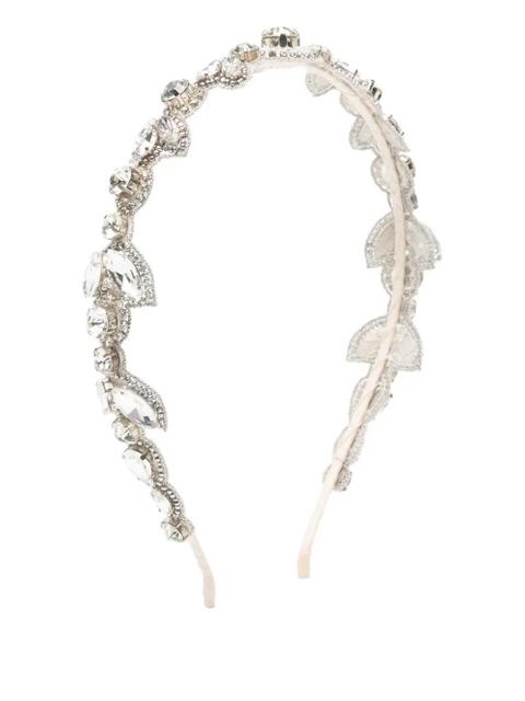 Jennifer Behr crystal-embellishment hair band - Silver - zdjęcie produktu nr 1