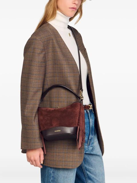 SANDRO leather cross body bag - Brown - zdjęcie produktu nr 2