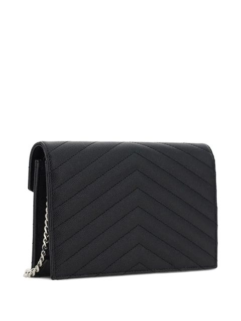 Saint Laurent Cassandre leather mini bag - Black