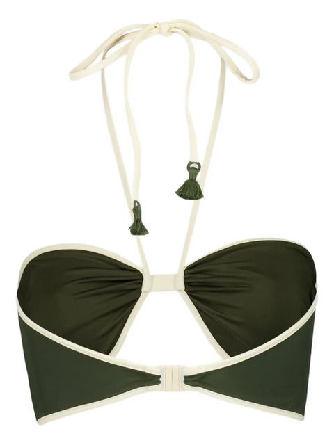 Johanna Ortiz Yacumama bikini top - Green