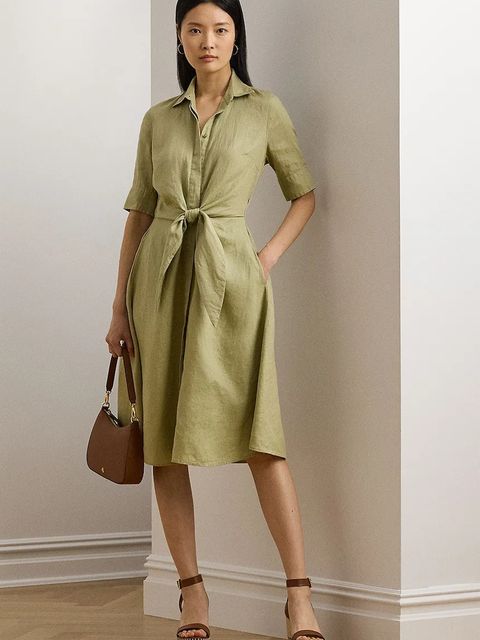 Lauren Ralph Lauren sukienka lniana - zdjęcie produktu nr 1