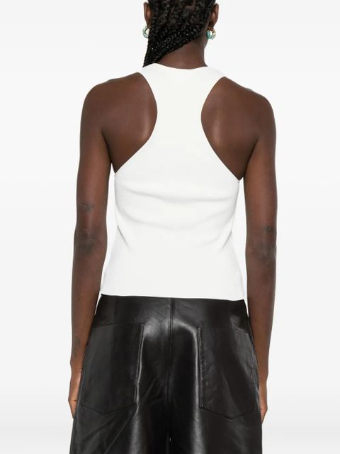 St. Agni ribbed-knit cami top - White