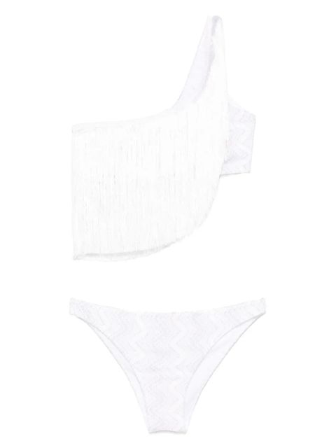 Missoni one-shoulder fringed bikini - White - zdjęcie produktu nr 1