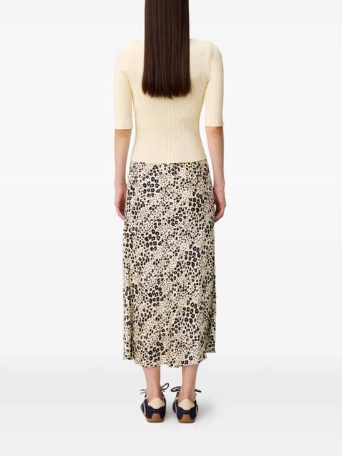 Claudie Pierlot button ribbed cardigan - Neutrals