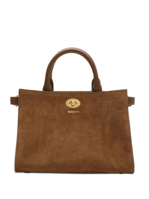 Burberry mini Cotswolds check-engraved tote bag - Brown - zdjęcie produktu nr 1
