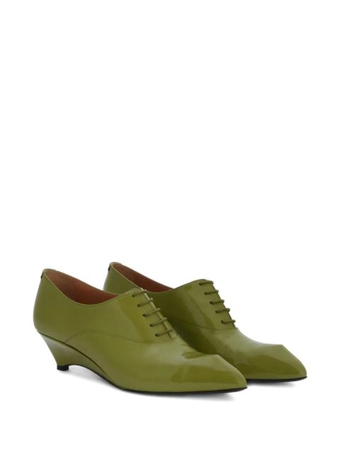 Jil Sander patent pointed-toe pumps - Green - zdjęcie produktu nr 2