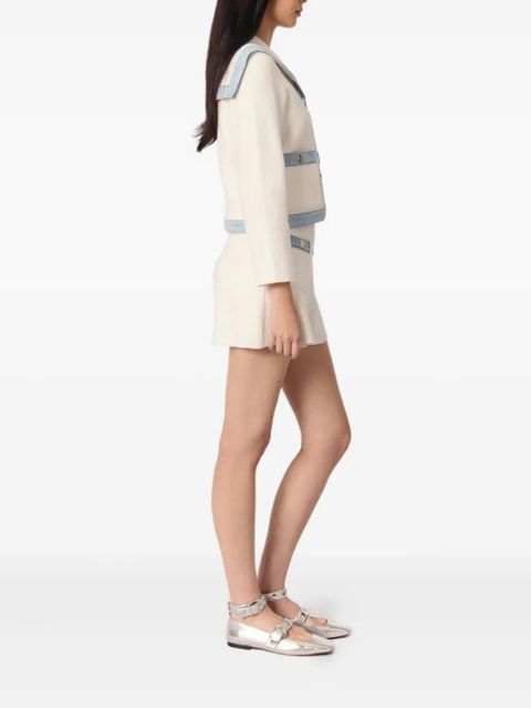 Maje sailor-collar jacket - Neutrals