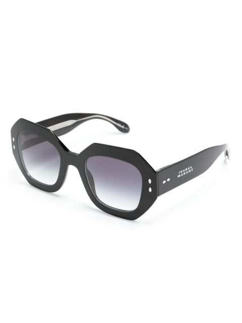 Isabel Marant Eyewear Lily geometric-frame sunglasses - Black