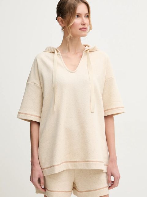 MM by Max Mara bluza z domieszką lnu - zdjęcie produktu nr 2